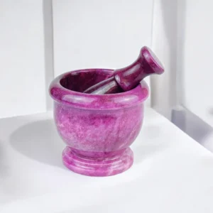 10 İthal Fuşya Renkli Havan