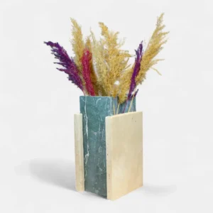 117-2 Verde Lux Traverten Yeşil Mermer Vazo