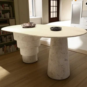 120-2 Aera Lux Traverten Grande Masa