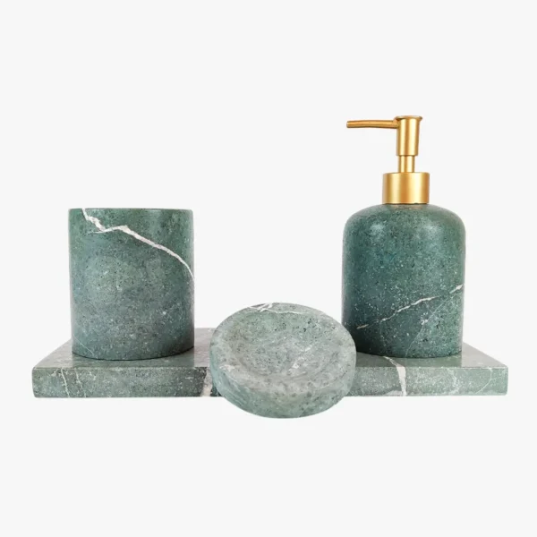 Verde 4 Parça Mermer Banyo Seti