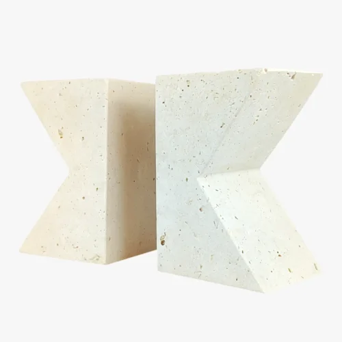 42-2 Mermerita Traverten Kitap Tutucu