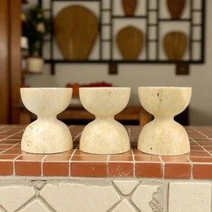 45 Pietra Traverten Mumluk 3’lü Set