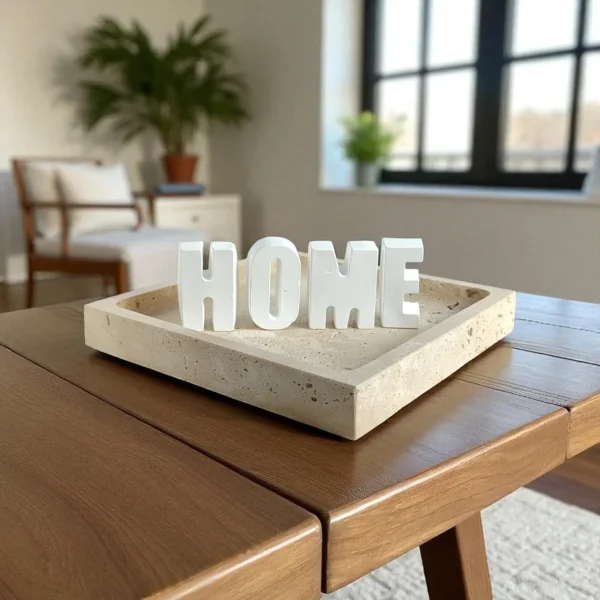 52 Veno Traverten Kare Tepsi