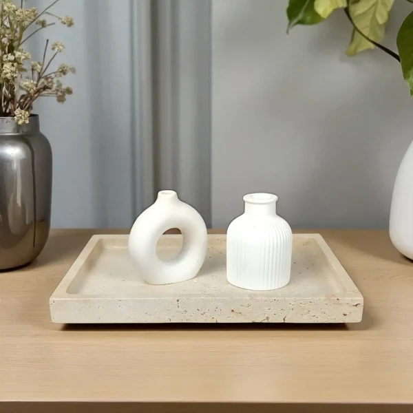 Veno Traverten Dikdörtgen Tepsi