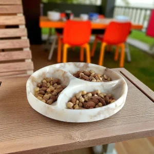 Linea Mermer 3 Bölmeli Çerezlik