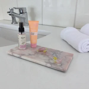 61 Rosa Mermer Sunumluk & Kesim Tahtası