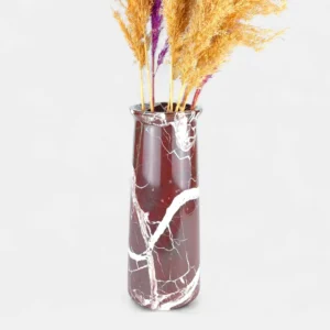 Rosso Levanto Grande Mermer Vazo