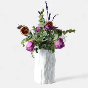 82-2 Elegance Bianco Mermer Vazo