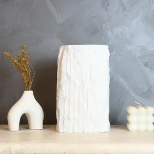 83 Elegance Bianco Mermer Vazo