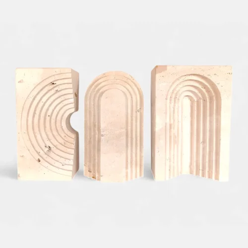 Mermerita Traverten Obje Seti